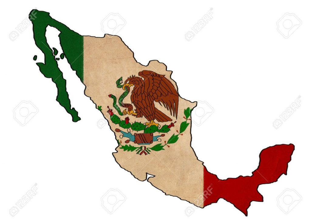 1024x731 Trend Mexican Flag Drawings Mexico Map On Drawing Grunge And Retro