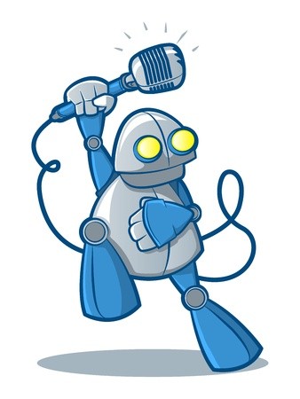 338x450 A Drawing Of A Cute Fun Robot Character Waving And Smiling