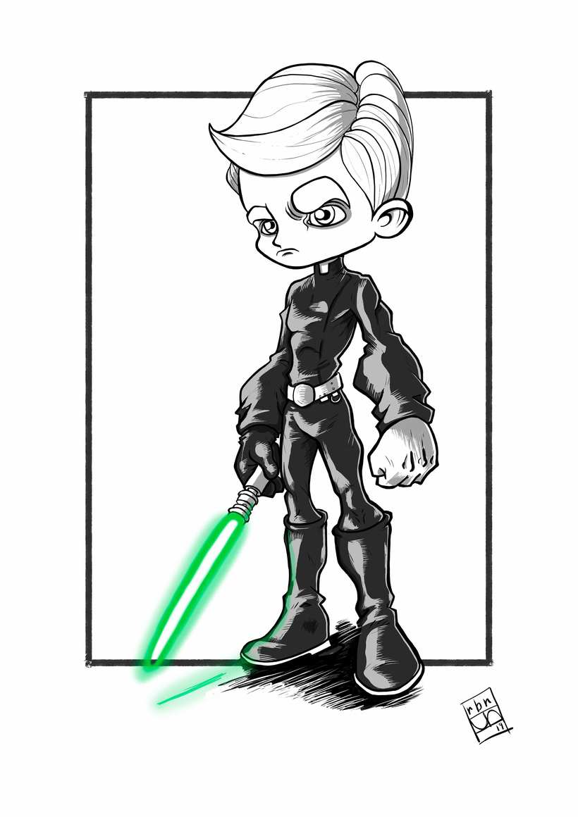 820x1160 Luke Return Of The Jedi Domestika