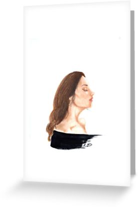 277x415 Lana Del Rey Inspired Drawing Greeting Cards