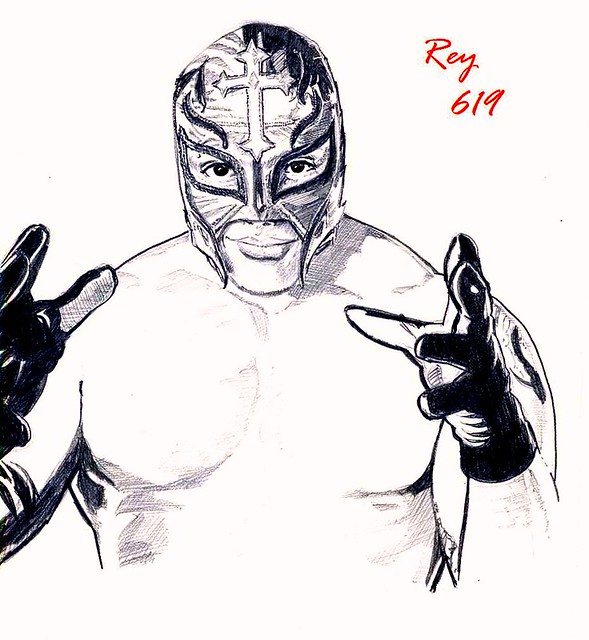 589x640 Rey Mysterio Sketch Rey Mysterio Sketch Rey Mysterio