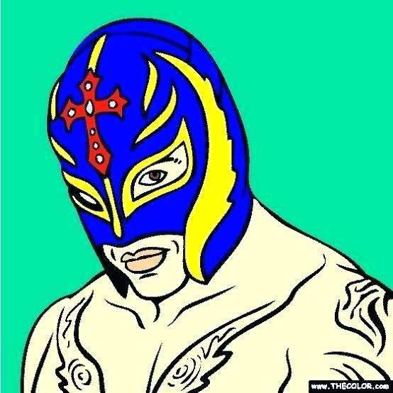 554x554 Drawing Rey Mysterio Coloring Pages New Coloring