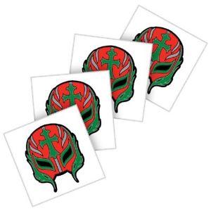 300x300 Rey Mysterio Red Mask Wwe Temporary Tattoo Pack