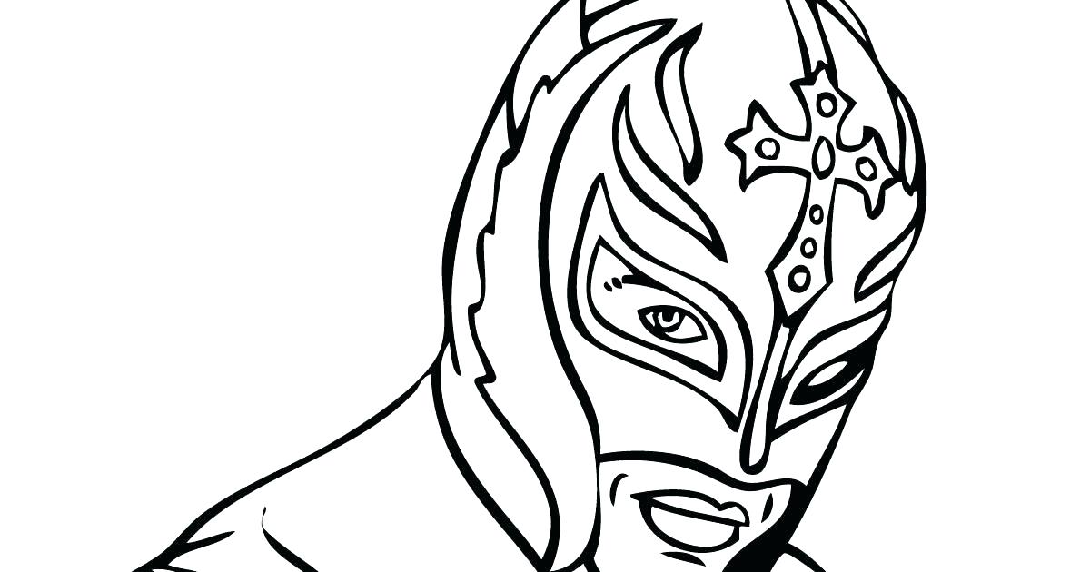 1200x630 Wrestling Coloring Pages Rey Mysterio