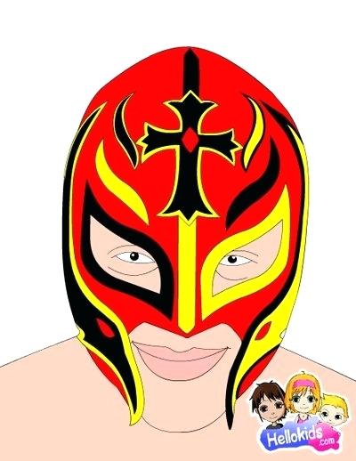 Rey Mysterio Mask Drawing | Free download on ClipArtMag