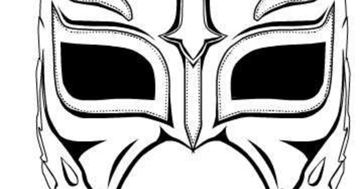 Rey Mysterio Mask Drawing Free download on ClipArtMag