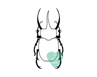 340x270 Ink Rhinoceros Etsy