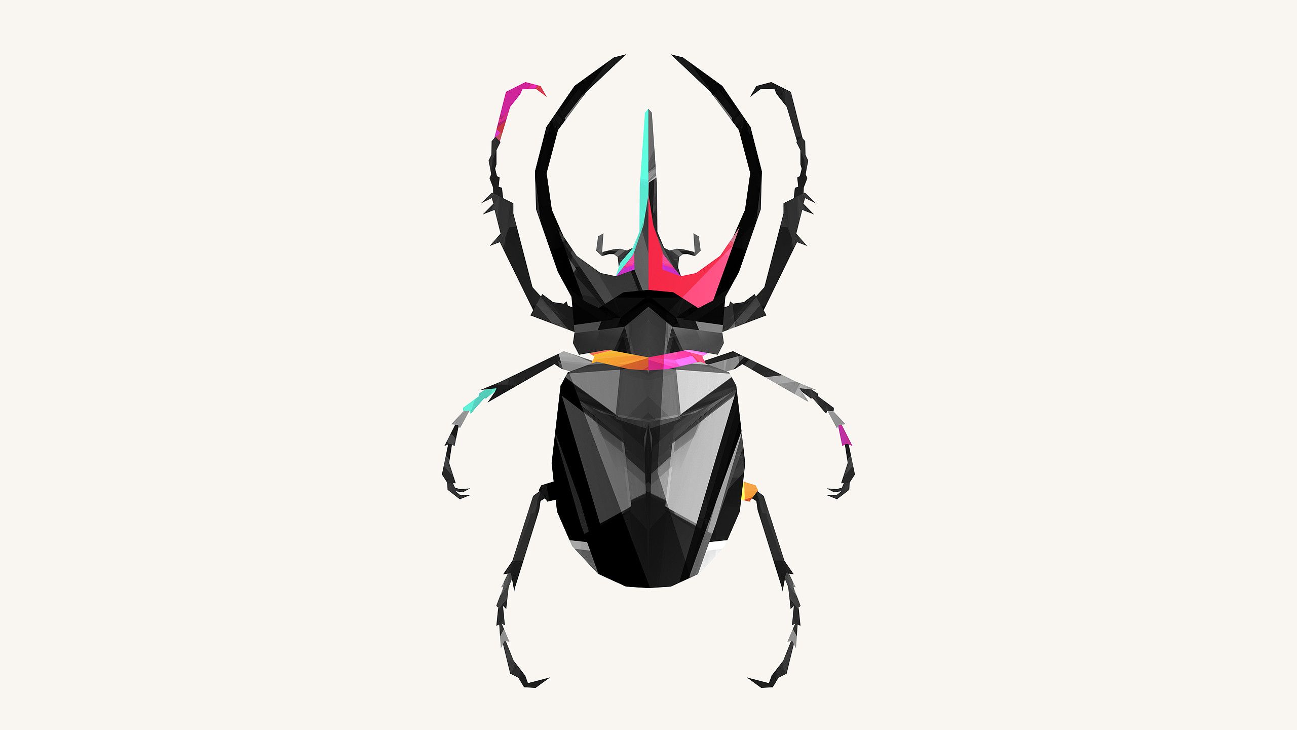 2560x1440 Awesome Animals Wallpapers Art Beetle Drawing, Art, Bug Art