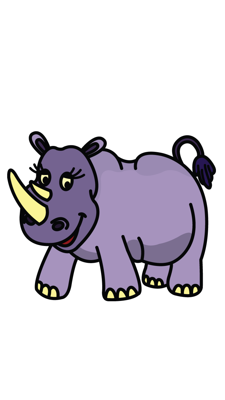 720x1280 Collection Of Free Drawing Cartoon Rhino Download On Ui Ex