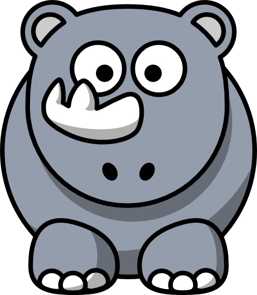 522x600 Studiofibonacci Cartoon Rhino Clip Art Free Vector In Open Office
