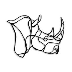 236x236 Image Of Rhino Head Vector