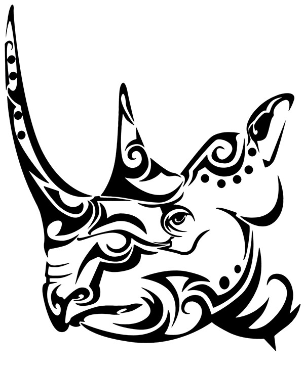 600x740 Free Relaxing Images To Color With Rhino