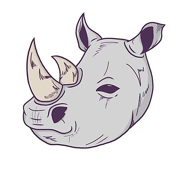 360x360 Rhino Head T Shirt
