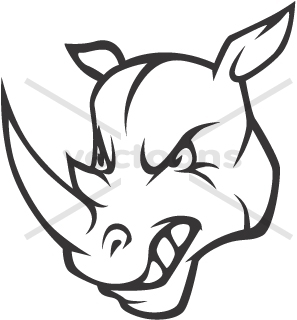 297x320 Rhinoceros Clipart Rhino Head