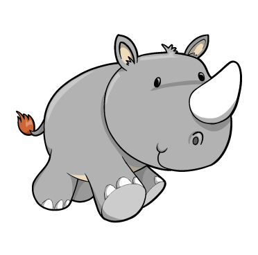 372x368 Collection Of Free Rhinoceros Drawing Baby Download On Ui Ex