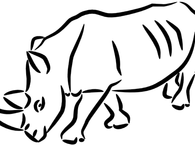 640x480 Free Drawn Rhino, Download Free Clip Art