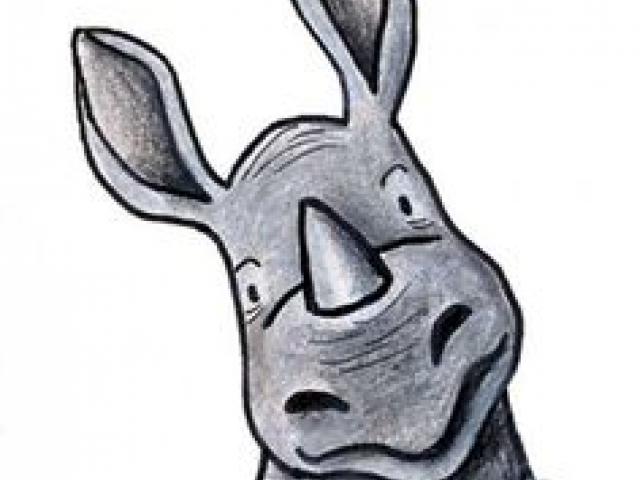 640x480 Free Drawn Rhino, Download Free Clip Art