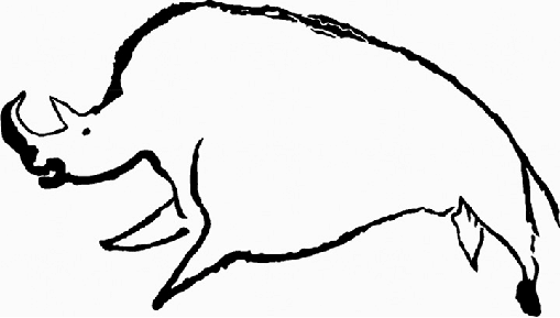 509x289 Perspective Drawing Of Woolly Rhinoceros