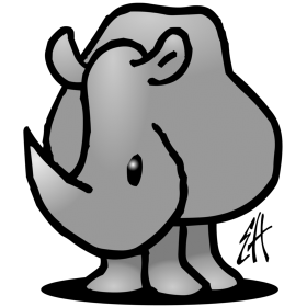 280x280 Rhinoceros Full Color