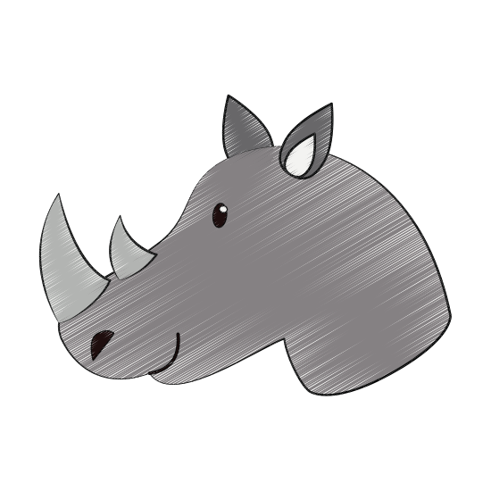 550x550 Drawing Rhinoceros Cartoon Frames Illustrations Hd Images