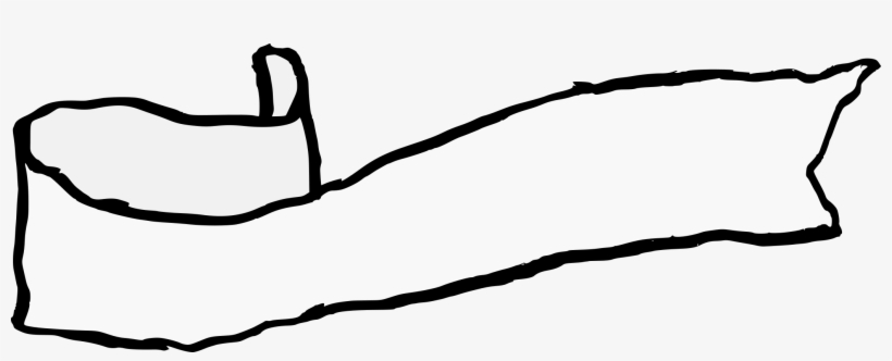 820x332 Hand Drawn Ribbon Banner Transparent Png Banner Transparent