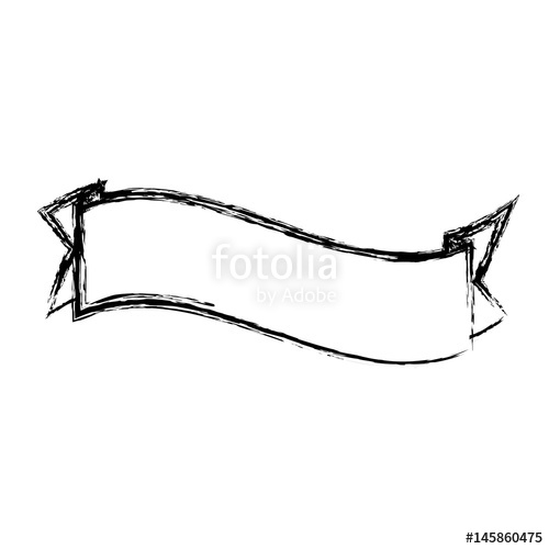 500x500 Ribbon Banner Blank Icon Vector Illustration Graphic Design Stock