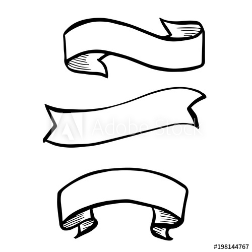 500x500 Set Of Grunge Ribbon Banners