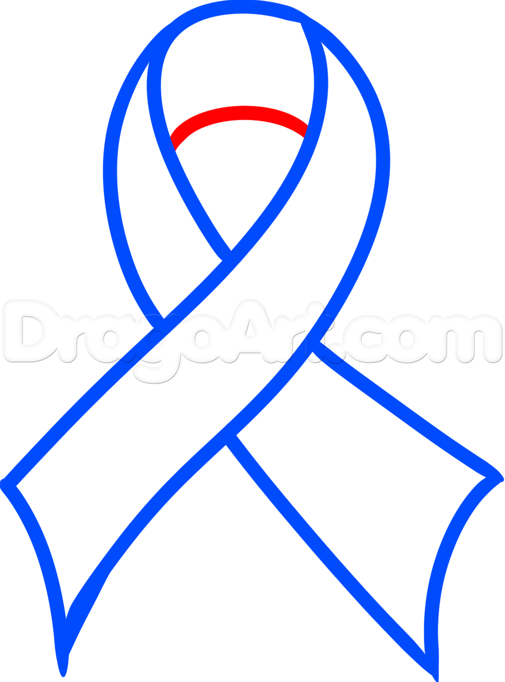 1027x1385 Drawing A Support Our Troops Ribbon, Step
