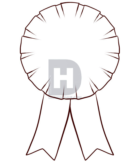 545x671 How To Draw A Ribbon, Step