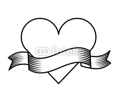 400x344 Ribbon Drawing Tattoo Style Isolated Icon Buy Photos Ap Images
