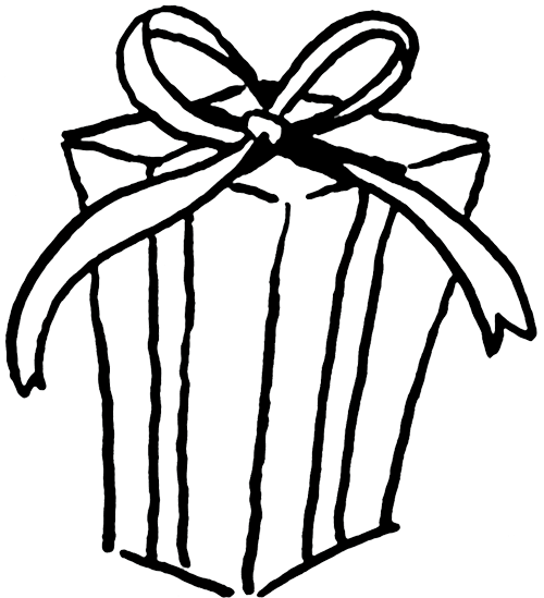 500x549 Gift Clipart Sketch For Free Download And Use In Presentations