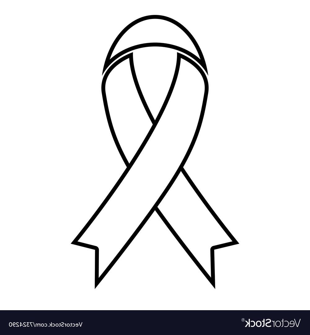 1000x1080 Best Hd Awareness Ribbon Outline Vector Free Free Vector