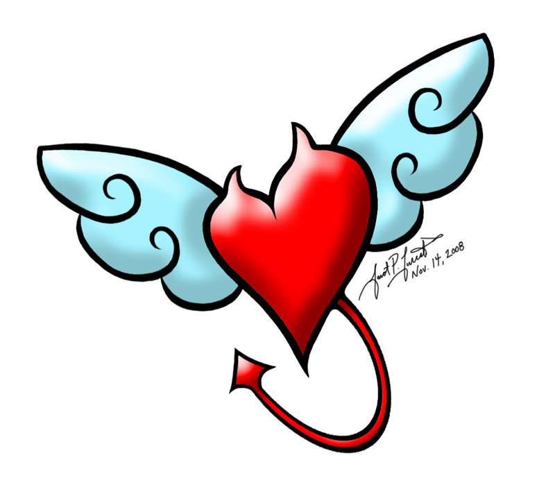 800x699 Heart And Ribbon Tattoo Designs