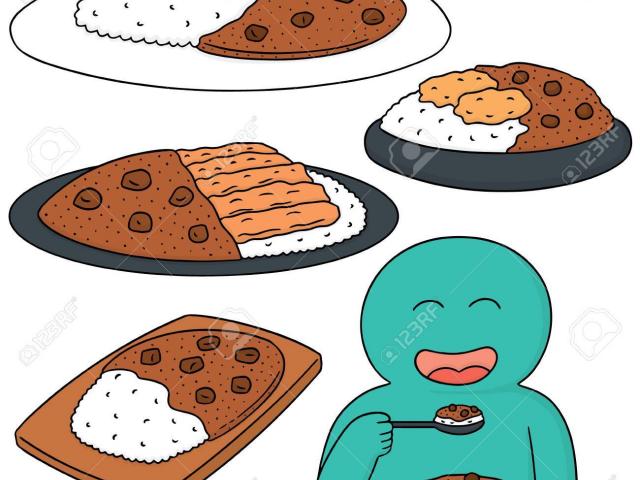 640x480 Chicken Curry Clipart Rice Drawing