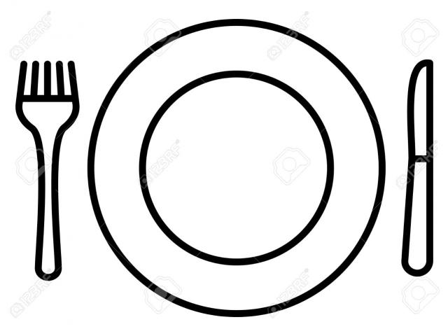 640x480 Rice Clipart Plate Drawing