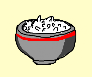 300x250 Bowl Of Rice Drawing