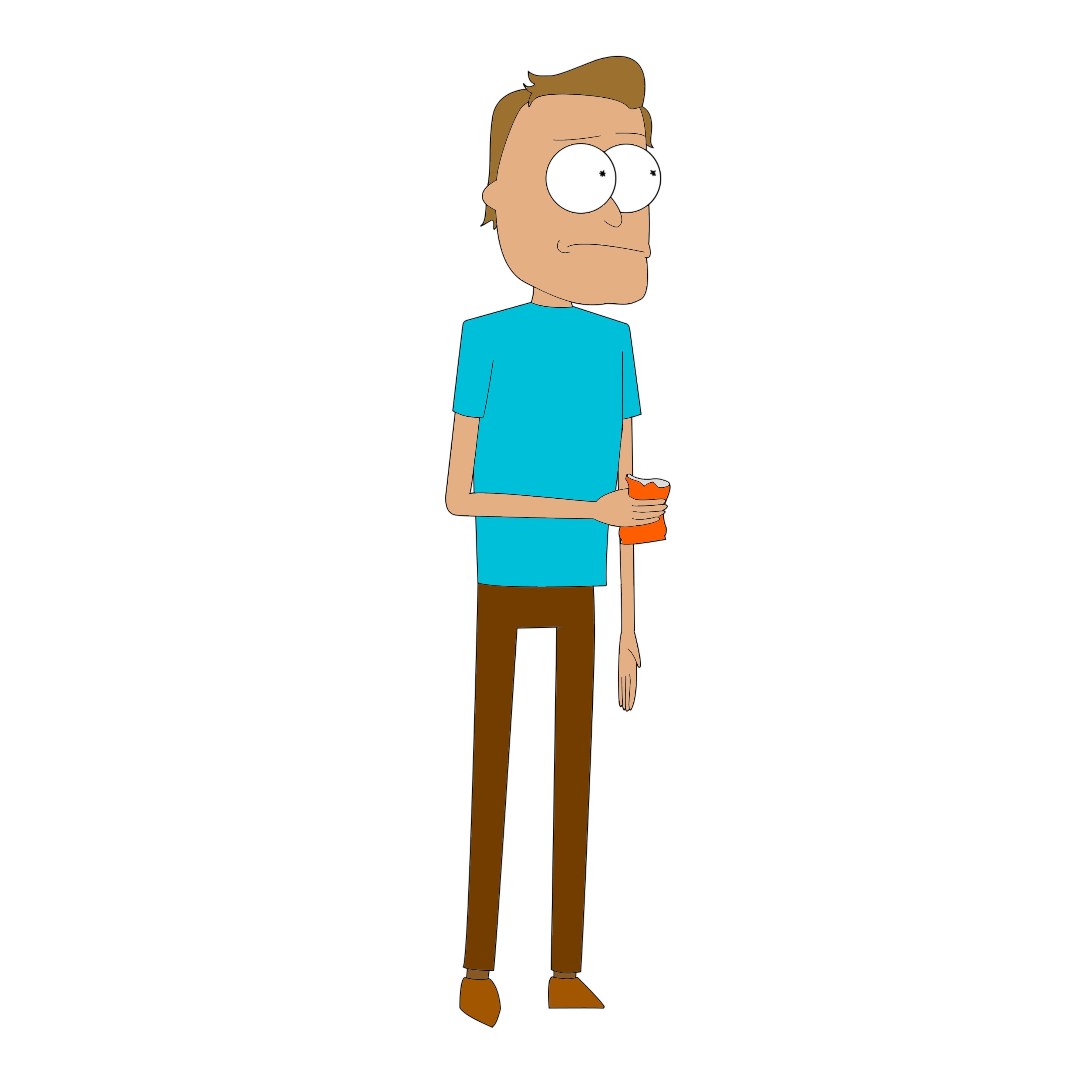 3600x3600 I Tried Drawing Myself Rick And Morty Style!