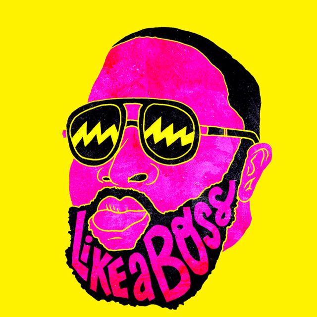 640x640 Rick Ross Like A Boss Funny Illustration, Drawings, Art