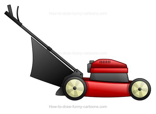 530x388 How To Draw A Cartoon Lawn Mower