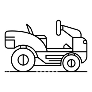 300x300 Riding Lawnmower Royalty Free Illustrations