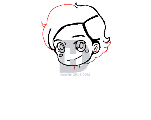 500x400 How To Draw Chibi Harry Styles Step