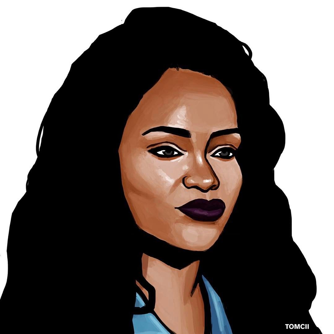 1080x1080 Rihanna Painting