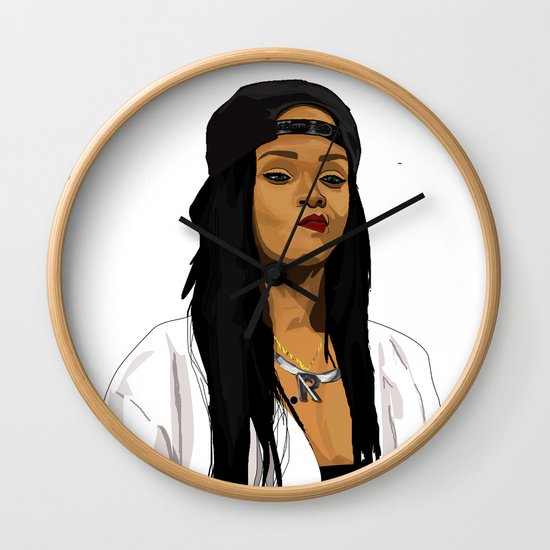 550x550 Rihanna Wall Clock
