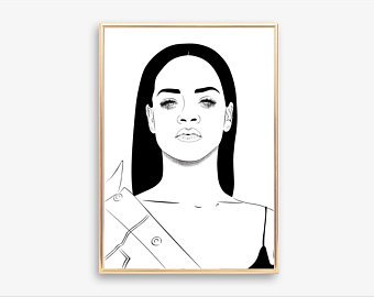 340x270 Rihanna Poster Etsy