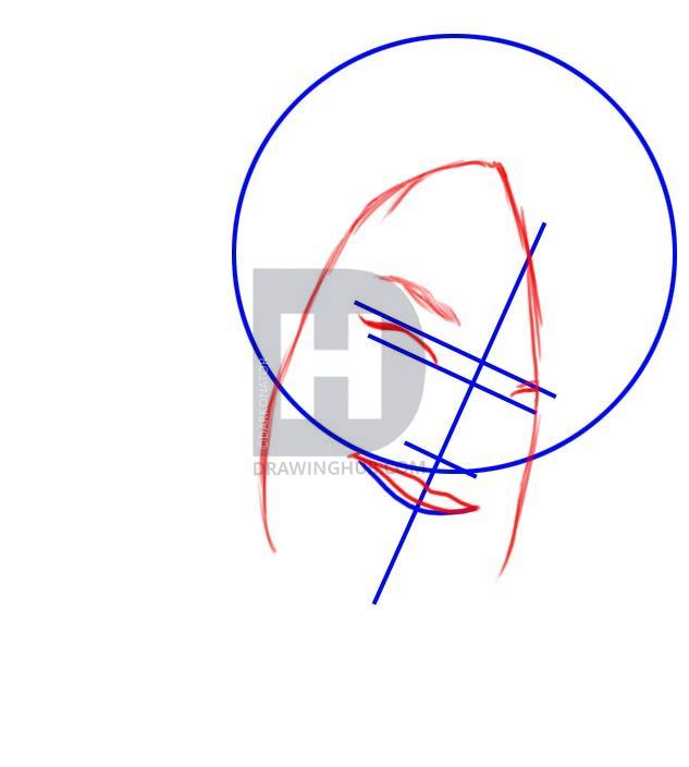 633x704 How To Draw Rihanna, Step