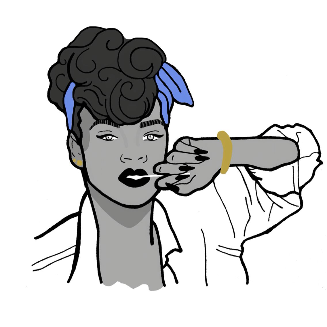 1136x1136 Rihanna Fineliner Illustration Fineliner Drawings Inspiration