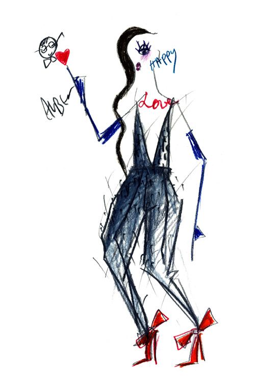 545x741 Traits De Illustration Drawings Fashion Sketchbook