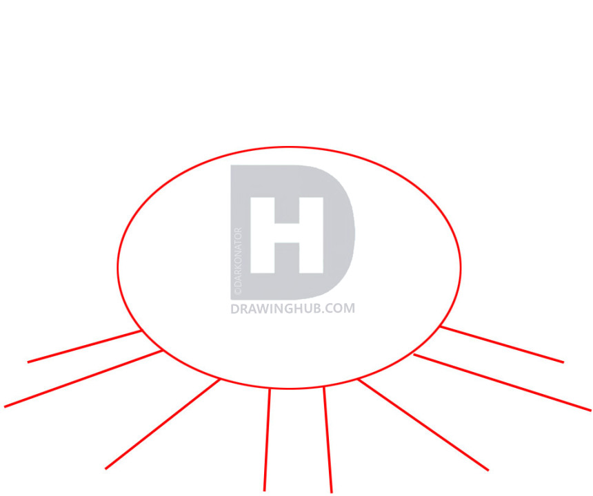 860x720 How To Draw A Campfire, Step