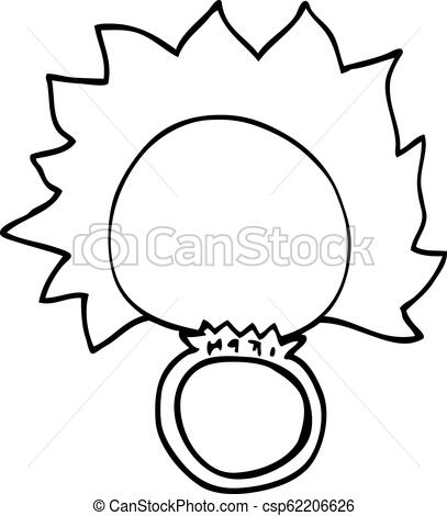 407x470 Line Drawing Cartoon Fire Ball Ring