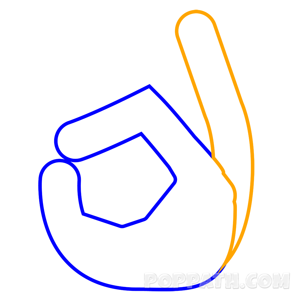 1000x1000 How To Draw An Ok Emoji Pop Path